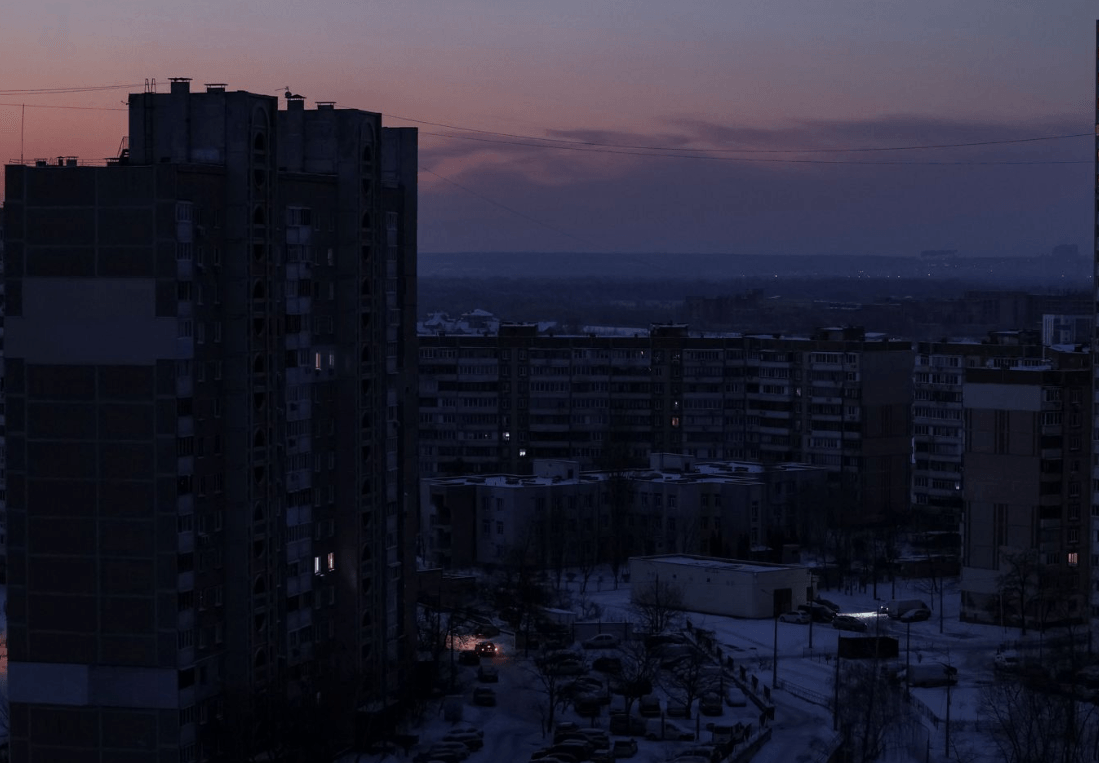 Жилые дома в Киеве, 10 января 2026 года