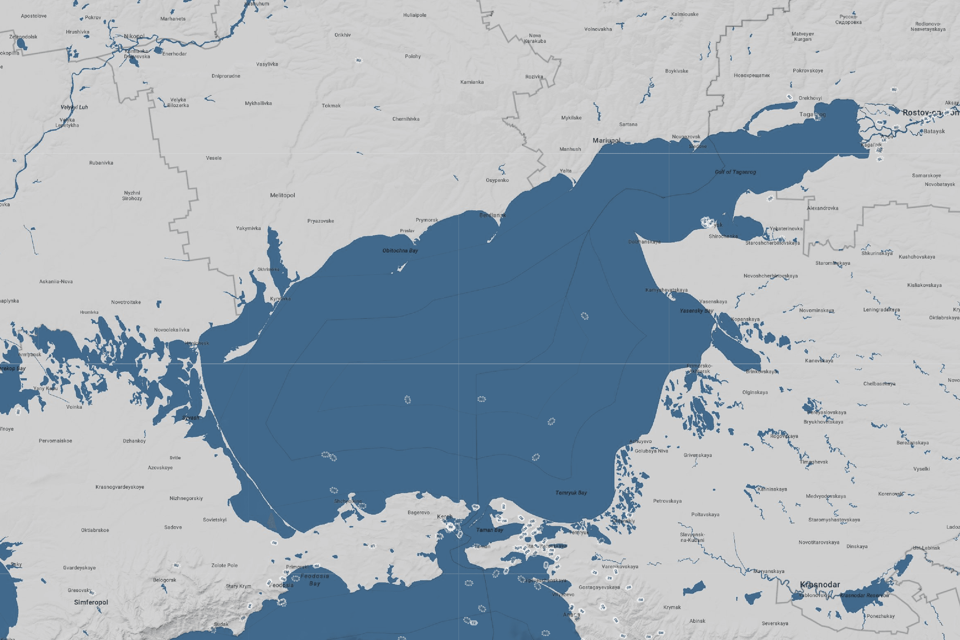 Число судов с включенным AIS в Азовском море сократилось более чем вдвое за две недели — Starboard
